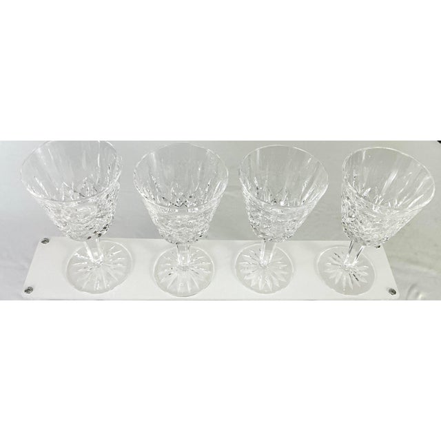 1990s Waterford, Crystal of Ireland “ Lismore” 4 Ounce Claret Wines - Set of 8 For Sale - Image 10 of 10