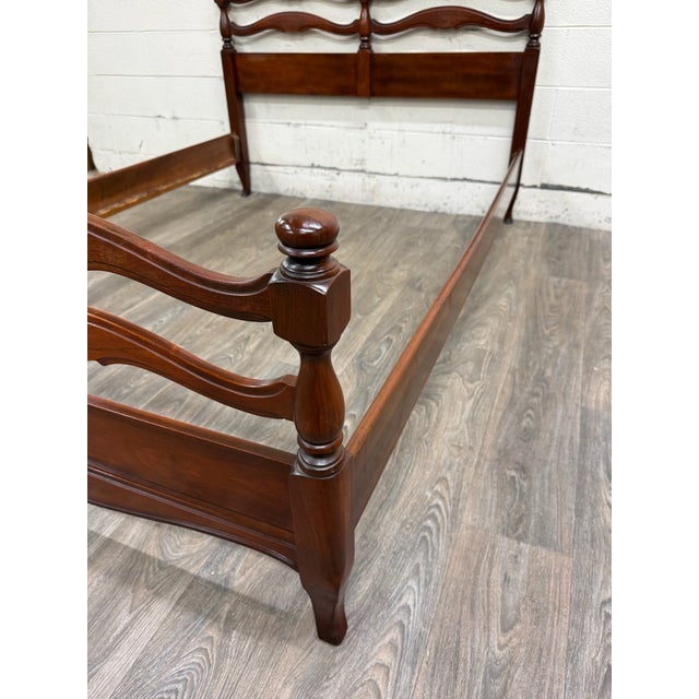 Vintage Full Size French Provincial French Country Style Bed For Sale - Image 13 of 16