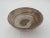 Japanese Japanese Studio Pottery Brown & Tan Swirl Tea Bowl by Nitomi Kanji Signed For Sale - Image 3 of 8