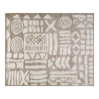 Moroccan Hand Knotted Wool Rug,8'1"X10' For Sale
