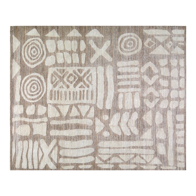 Moroccan Hand Knotted Wool Rug,8'1"X10' For Sale