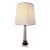 Vintage Hollywood Regency Diamond-Cut Crystal & Marble Column Table Lamp For Sale