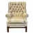 Henredon Tufted Back Chippendale Style Wingchair For Sale