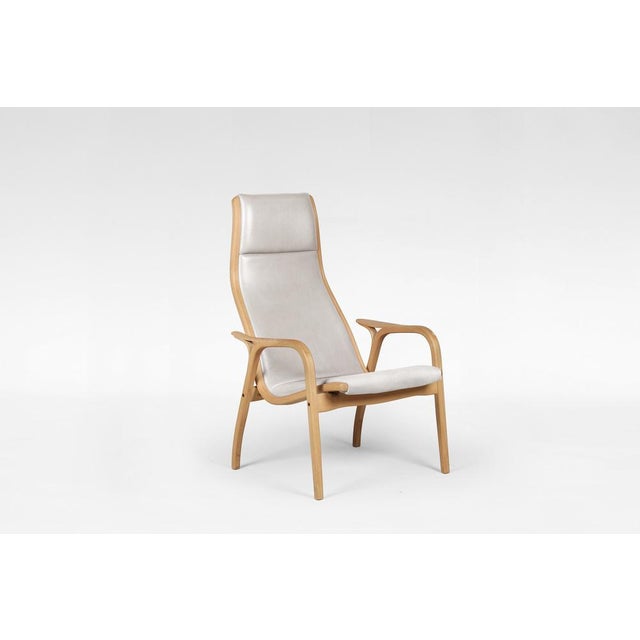 Vintage Lamino Lounge Chair in Beige Leather by Yngve Ekström for Swedese For Sale - Image 9 of 9