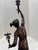 Late 19th Century Large Patinated Bronze Mercury After Giambologna Candelabra Sculpture For Sale - Image 12 of 13