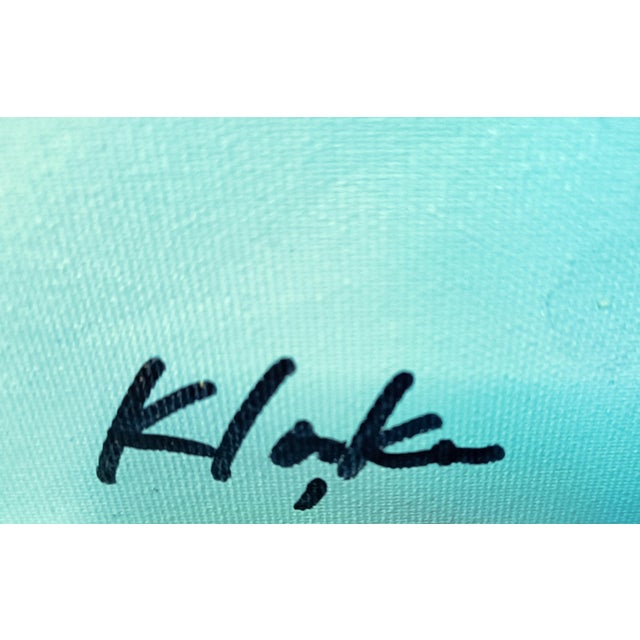 Ovidiu Kloska, Memory with Sacred Letters, Mixed Media on Canvas, Framed For Sale - Image 4 of 7