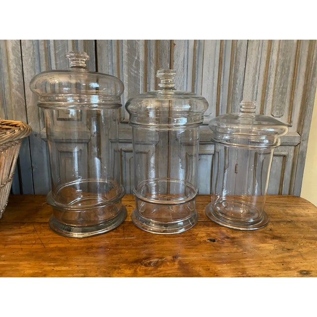 Antique French Candy Jars, 1800s, Set of 3 For Sale - Image 16 of 16