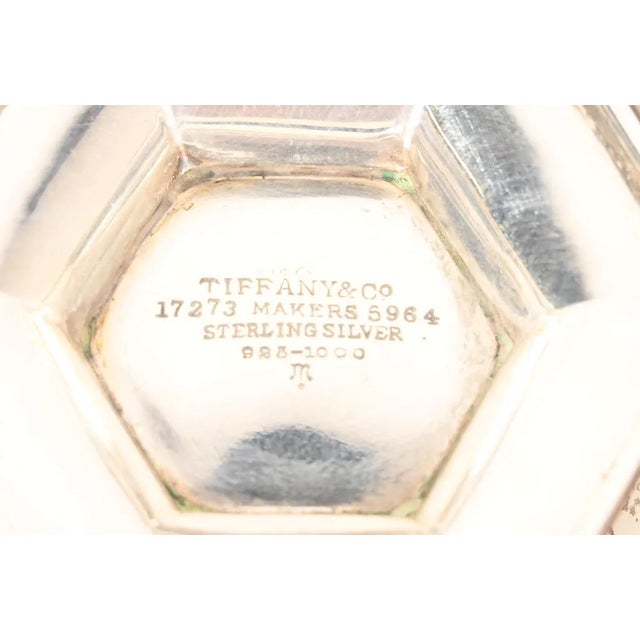 Metal Tiffany & Co. Antique Art Deco Sterling Silver Salt Cellars, Pair For Sale - Image 7 of 9