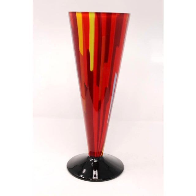 Mid 20th Century Seguso Viro - Fireworks Vase by Seguso Viro For Sale - Image 5 of 6