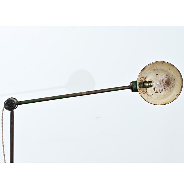 Metal Mid 20th Century French Adjustable Industrial Floor Lamp by RG Levallois For Sale - Image 7 of 12