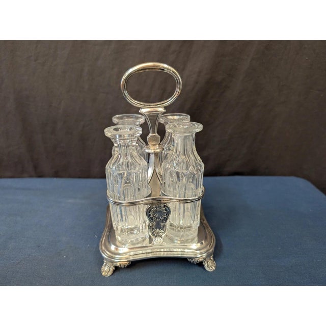 19th Century Sterling Castor/Condiment Holder - Set of 5 For Sale In New York - Image 6 of 6
