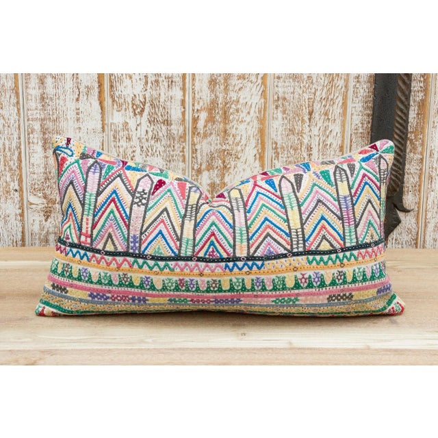 Yaza Antique Tribal Grain Sack Pillow For Sale In Los Angeles - Image 6 of 10
