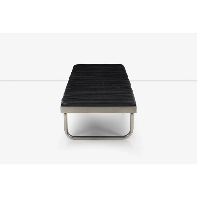 Metal Architect Bertrand Goldberg Bench From Marina City Chicago 1962 For Sale - Image 7 of 11