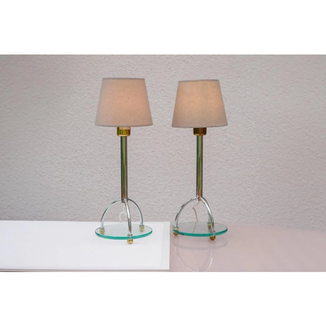 Art Deco Scandinavian Minimalist Skymning Table Lamps in Chrome and Glass by Ehlén Johansson for Ikea, Set of 2 For Sale - Image 14 of 14