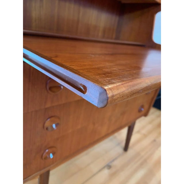 Brown Danish Secretaire, 1960s For Sale - Image 8 of 14