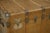 Mid-Century Modern Vintage Travel Trunk with Key, 1950s For Sale - Image 3 of 11