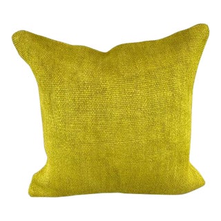 20 x 20 Hemp Pillow Turkish Cushion Natural Green Pillow Cushion Cover For Sale