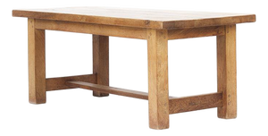 Mid-Century Rustic Brutalist Oak Dining Table, 1960s