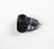 Small vintage circa 1950's black lacquer and rhinestone acorn pin. Unsigned, pin and hook finding, good condition.