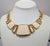 Vintage Signed Napier Goldtone White Enamel Collar Necklace For Sale In Philadelphia - Image 6 of 10