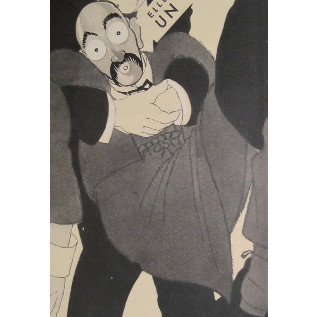 1930s Paul Iribe "Elle M'a Commandé Un Cocktail" Original French Art Deco Print For Sale - Image 4 of 5