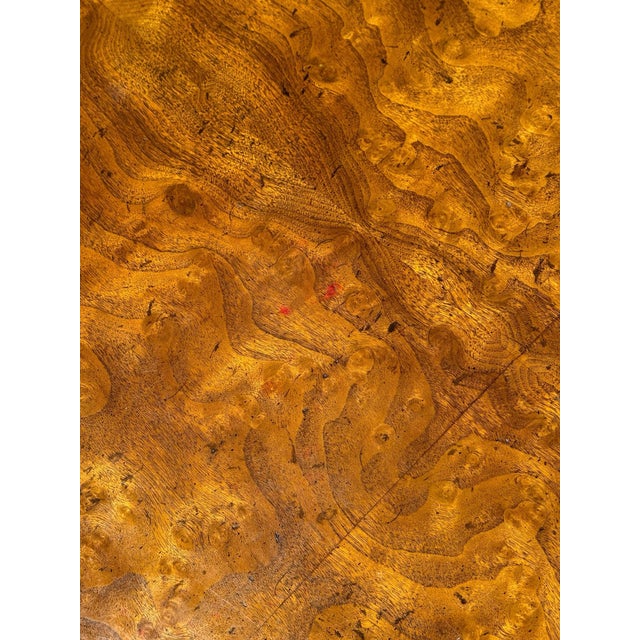 Mid 20th Century Mid 20th Century Heritage Burl Walnut French Provincial Louis XVI Oval Coffee Table For Sale - Image 5 of 5
