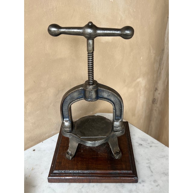 Antique French Juice Press, C. 1900's For Sale In San Francisco - Image 6 of 12