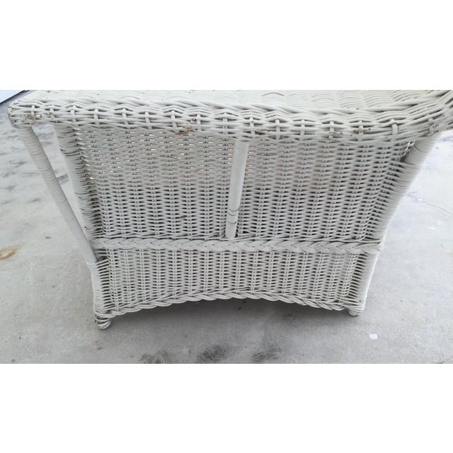 Antique Diamond Wicker Sofa Chairish