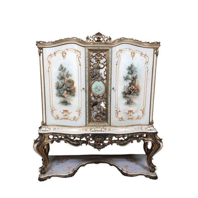 Baroque Venetian Baroque Style Sideboard, 1960s For Sale - Image 3 of 3