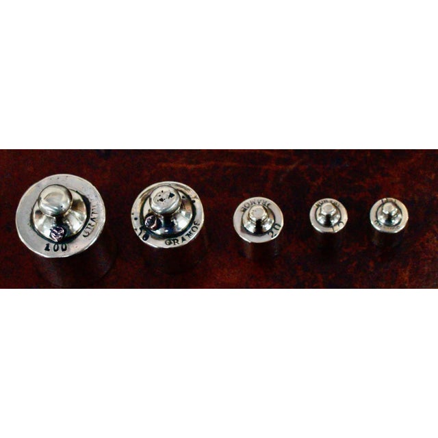Silver Antique Italian Brass Weights, Set of 10 For Sale - Image 8 of 10
