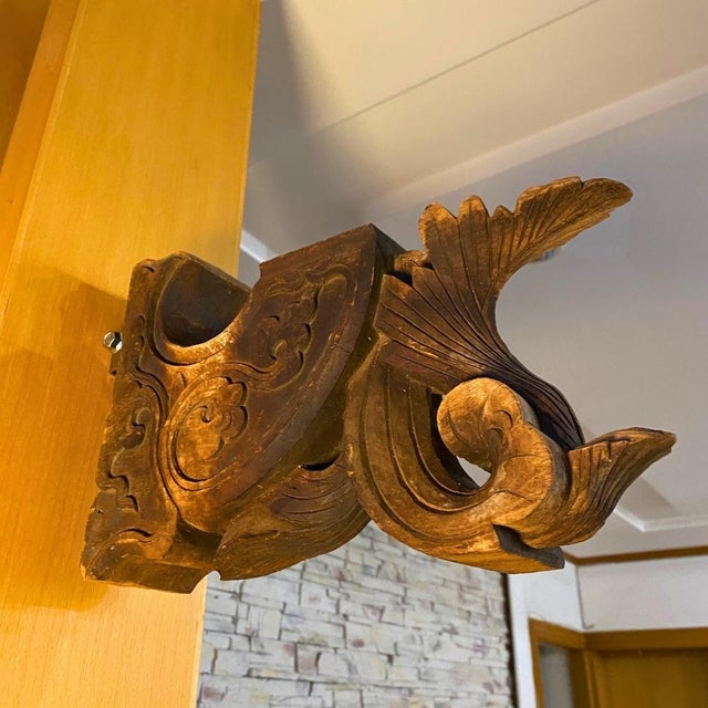 This carved architectural fragment dates to 1920s China. It retains its original dark patina — a surface that only a...
