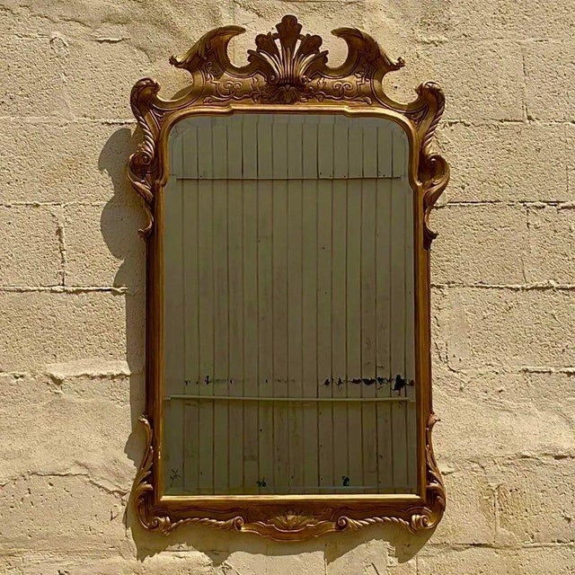 Vintage Regency Carved Gilt Mirror For Sale - Image 12 of 12