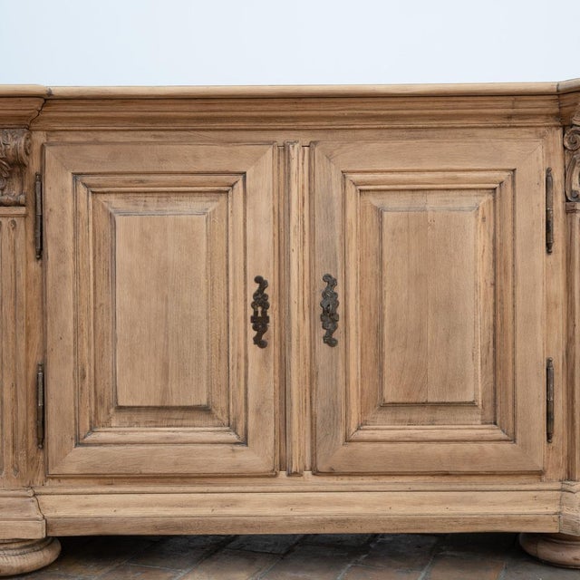 Large Vintage Oak Sideboard, 1950 For Sale - Image 11 of 13