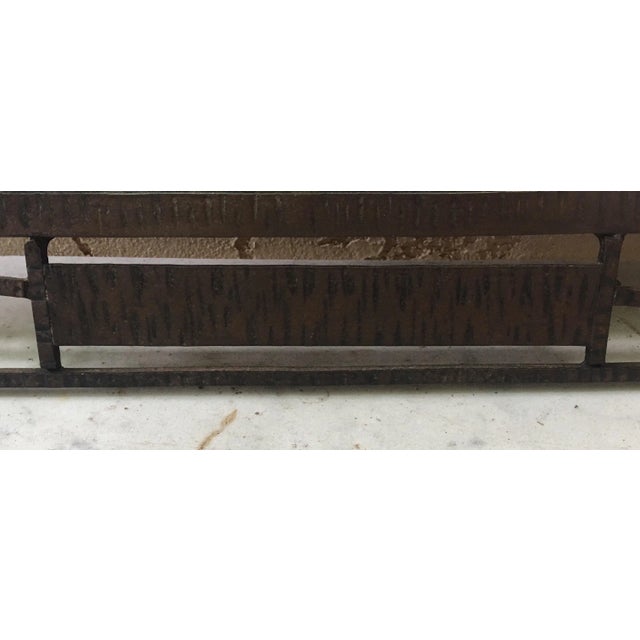 Art Deco Iron Art Deco Mirror with Roses, circa 1930 For Sale - Image 3 of 5