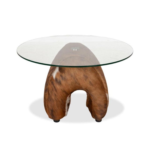 Brown Fell Glass Coffee Table in Brown from Bretz For Sale - Image 8 of 12
