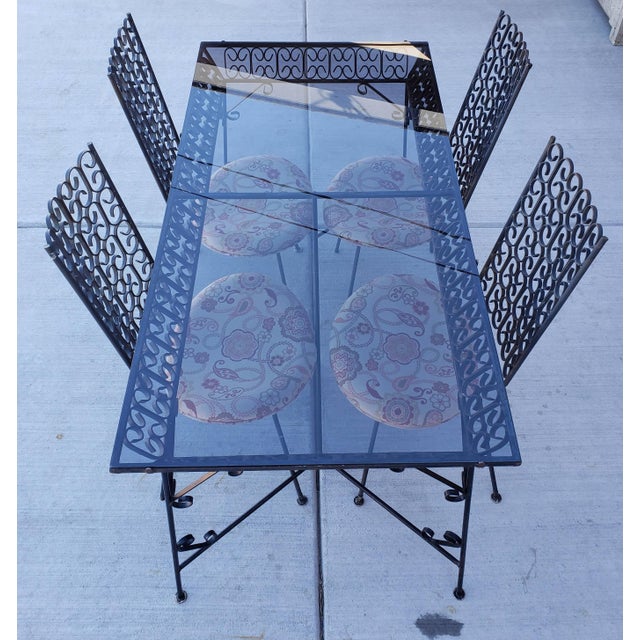 1960s Arthur Umanoff Mid-Century Modern Granada Dining Table with 4 Chairs For Sale - Image 5 of 12