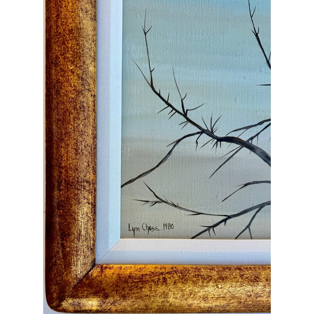 American Bald Eagle Framed Animal Art, Oil on Canvas Lynn Chase Signed 1980 For Sale - Image 15 of 15