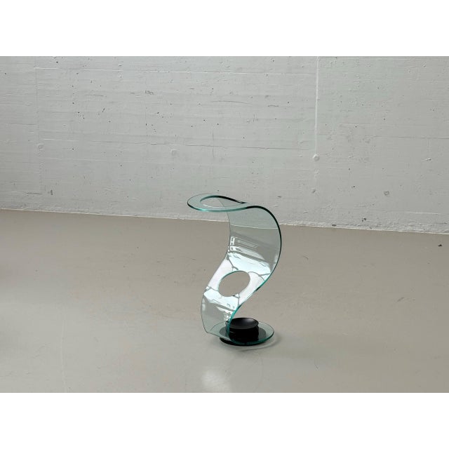 Glass Cobra Umbrella Stand by Elio Vigna for Fiam Italia, 1980s For Sale - Image 9 of 16