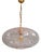 Large Vintage Pendant Light in Clear Glass Inlaid with Gold Glitter, Germany, 1970 For Sale