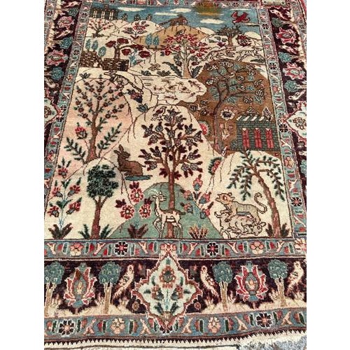 Mid-Century Pictural Tabriz Rug, 1940s For Sale - Image 15 of 18
