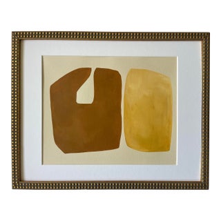 2026 "Stare Tranquilli" Abstract Minimalist Painting on Paper by Artist r.k. Red For Sale