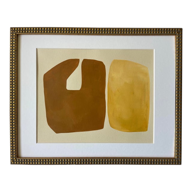 2026 "Stare Tranquilli" Abstract Minimalist Painting on Paper by Artist r.k. Red For Sale