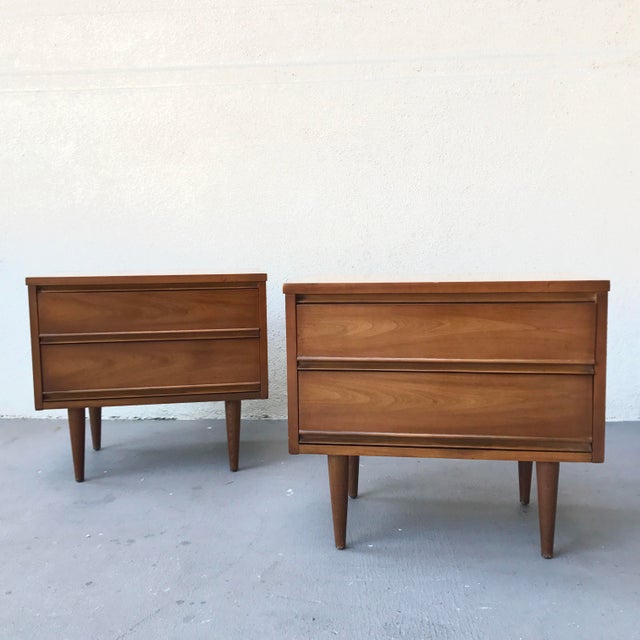 Harmony House Mid Century Modern Bedside Tables A Pair Chairish