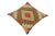 Rustic Rustic Turkish Annabel Hand Woven Kilim Throw Pillow For Sale - Image 3 of 5