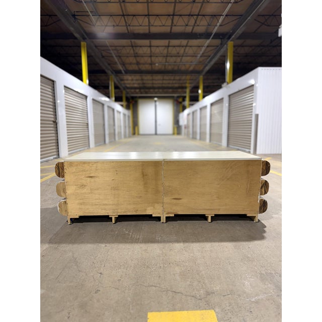 1980s Pair of Postmodern Bullnose Nightstands, End Tables or Buffet For Sale - Image 10 of 18