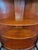 Wood 1940s Regency Bow Front Flame Mahogany Corner Cabinet by Morganton Furniture For Sale - Image 7 of 14