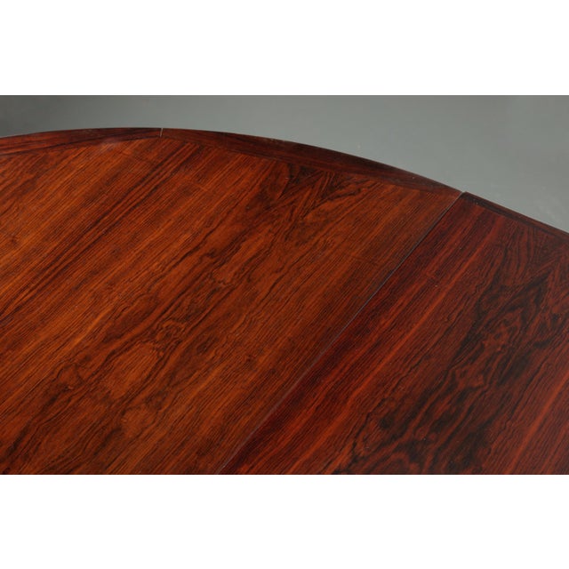 Faarup Møbelfabrik Danish Extension Dining Table in Rosewood by Ib Kofod Larsen For Sale - Image 4 of 9