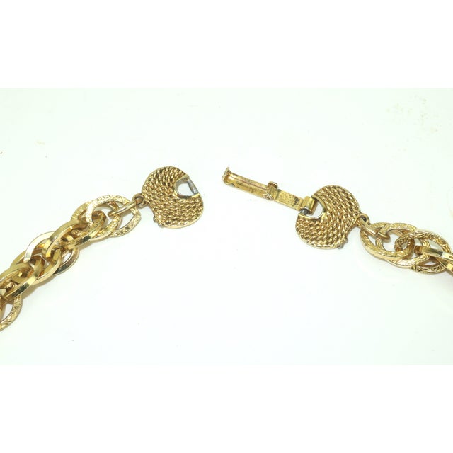 Dragon Gold Tone Statement Necklace by Weatherby Miller Jewels For Sale - Image 9 of 13