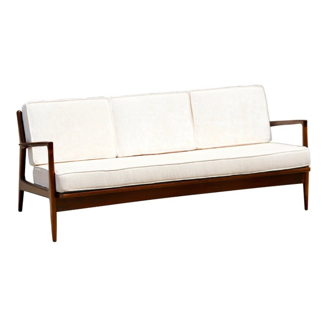 1960s Danish Modern Kofod Larsen for Selig Three Seat Sofa For Sale