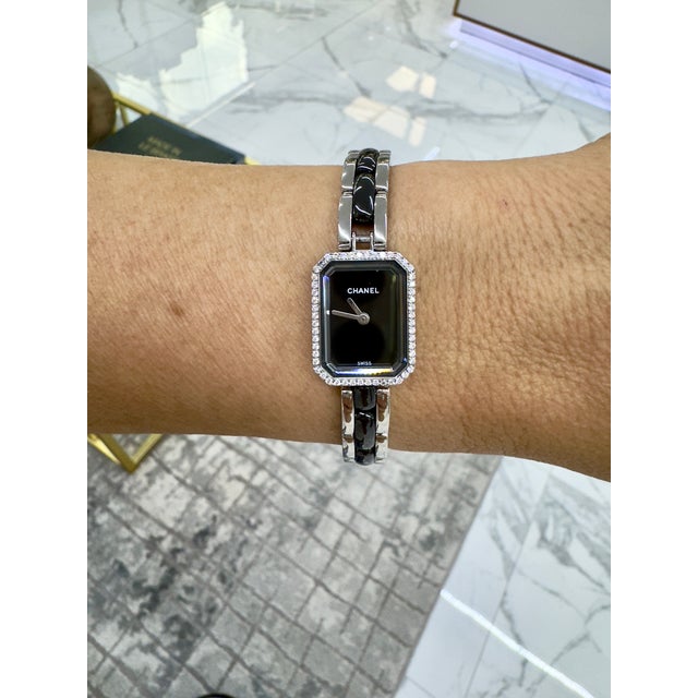 Brand: Chanel Gender: Ladies Metal Type: Stainless Steel Weight: 35.75 grams Ladies stainless steel diamond Swiss-made...